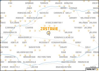 map of Zastawie