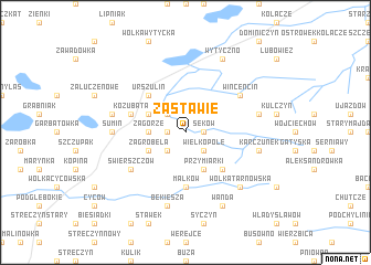 map of Zastawie