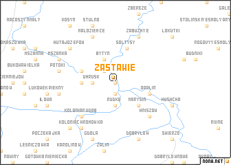 map of Zastawie