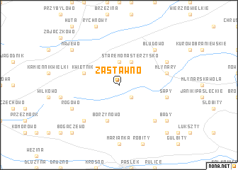 map of Zastawno