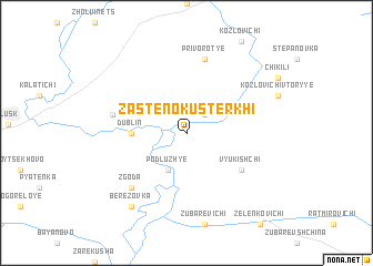 map of Zastenok Usterkhi