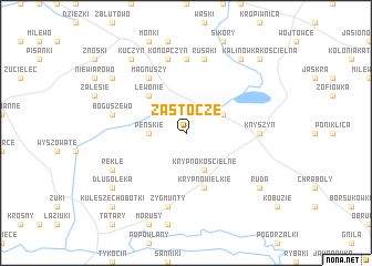 map of Zastocze