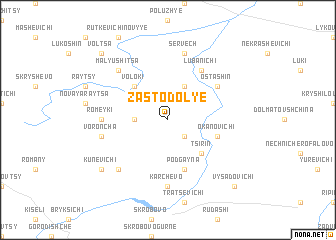 map of Zastodolʼye