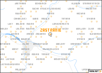 map of Zástranie