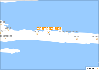map of Zastražišće