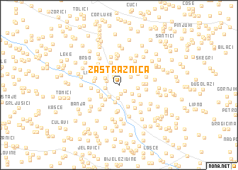 map of Zastražnica