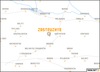 map of Zastruzhʼye