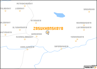 map of Zasukhanskaya