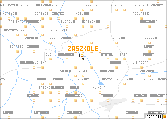 map of Zaszkole