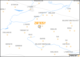 map of Zatësy