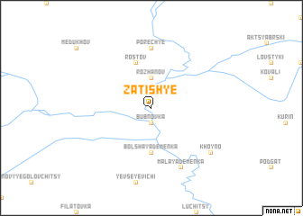 map of Zatishʼye