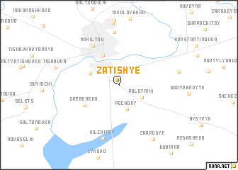 map of Zatishʼye