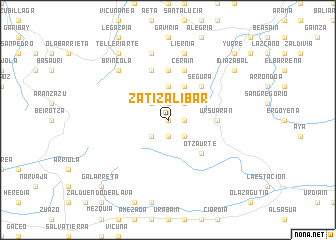 map of Zatizalíbar