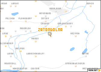 map of Zatoń Dolna