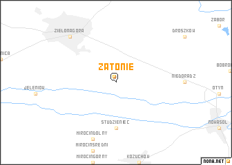 map of Zatonie