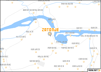map of Zatonje