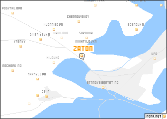 map of Zaton