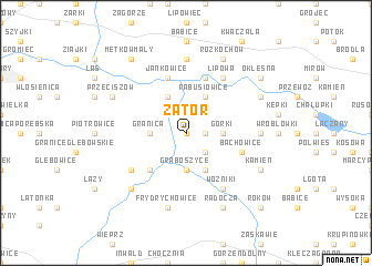map of Zator