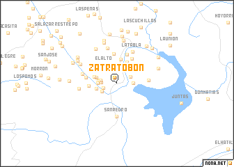 map of Zatra Tobón