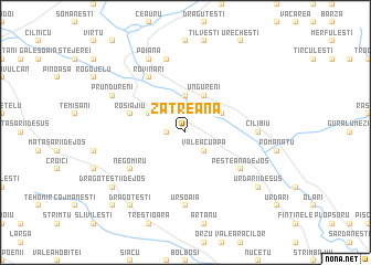 map of Zătreana