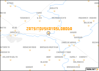 map of Zatsitovskaya Sloboda