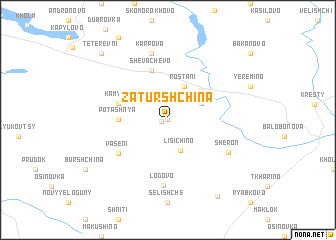 map of Zaturshchina