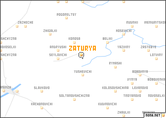 map of Zaturʼya