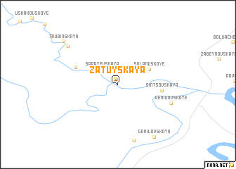 map of Zatuyskaya