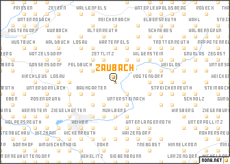 map of Zaubach