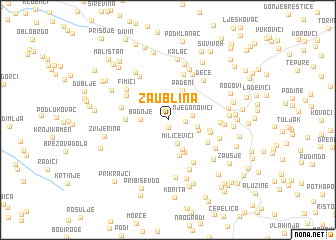 map of Zaublina