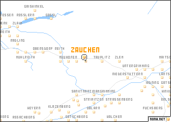 map of Zauchen