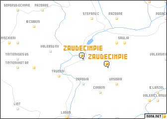 map of Zău de Cîmpie