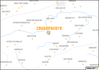 map of Zaugorskoye