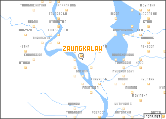 map of Zaungkalaw