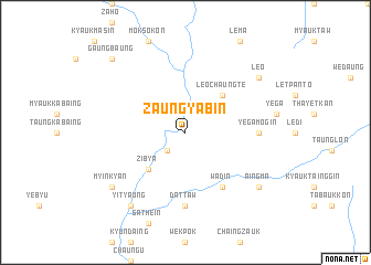 map of Zaungyabin