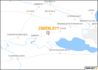 map of Zaural\