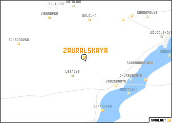 map of Zaural\