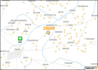 map of Zaura