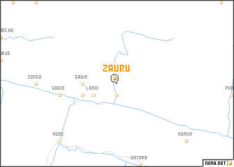 map of Zauru