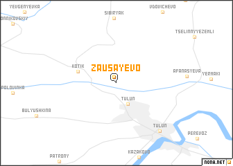 map of Zausayevo