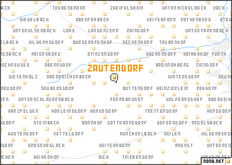 map of Zautendorf