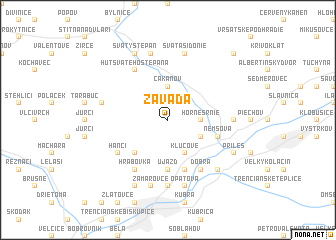 map of Závada