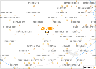 map of Závada