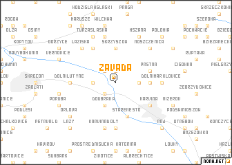 map of Závada