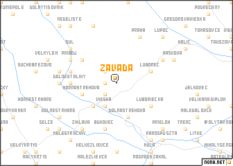 map of Závada