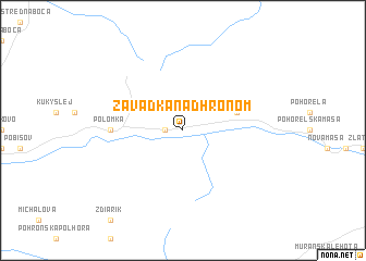 map of Závadka nad Hronom