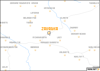 map of Zavadka