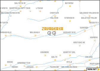 map of Zavadka