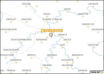 map of Zavadovka