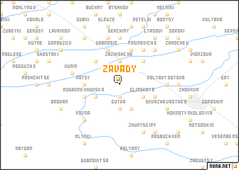 map of Zavady